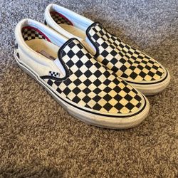 Checkered Van Slip Ons 