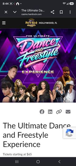 Concert tonight freestyle explosion!!!