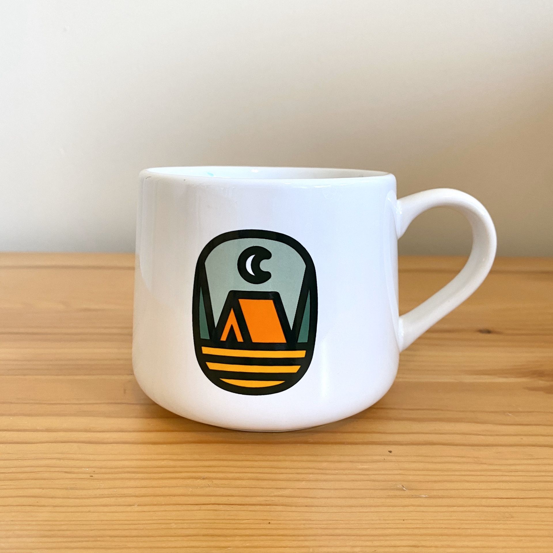 New created co the great outdoors camping tent coffee mug