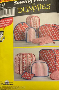 Simplicity 2753 Sewing for Dummies Appliance Covers Pre Owned