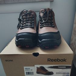 SIZE 8-REEBOK Tiahawk-RB444 Women's Waterproof Sport Work Boot-Brown