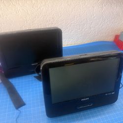 Phillips portable dvd players lot of 2