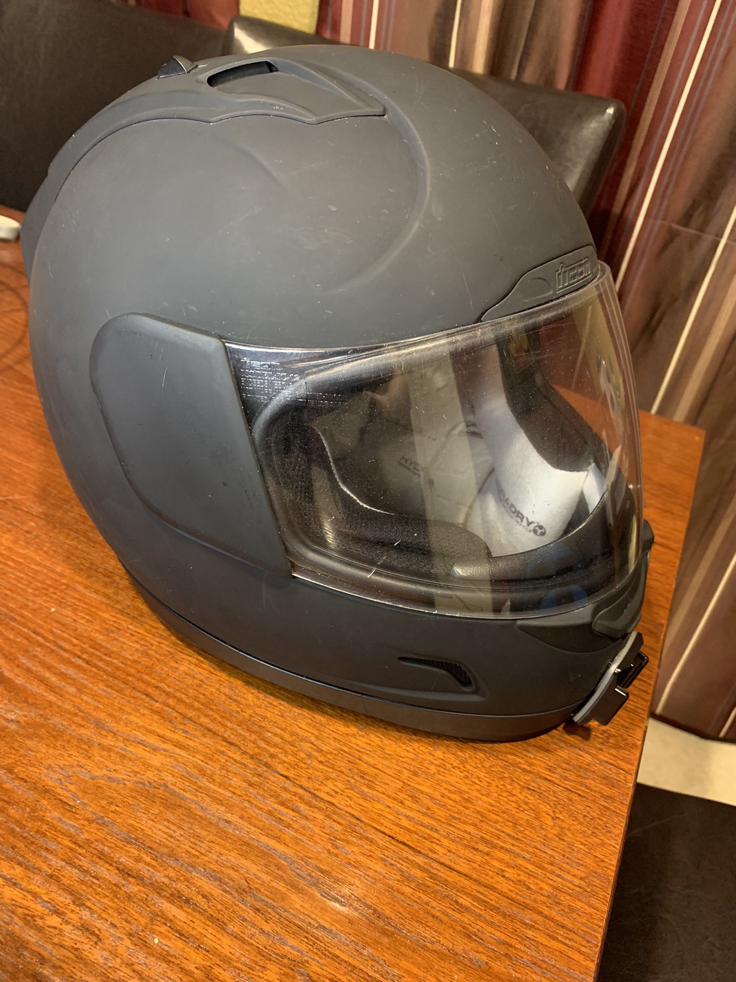 Icon Airmada Motorcycle Helmet XL Flat Black