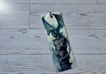 Green Dragon Fantasy Metal Bookmark – Local Pick Up