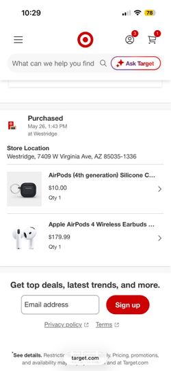 Apple air pods 4 wireless earbuds with active noise cancellation