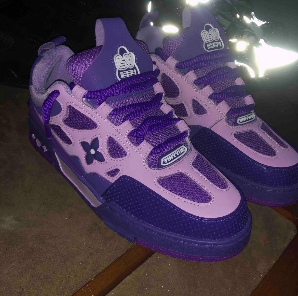 Purple Louis Vuitton Skates Designer Sneakers