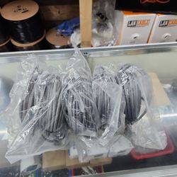 Cat 5 E Cable 65 Ft  8 Pcs