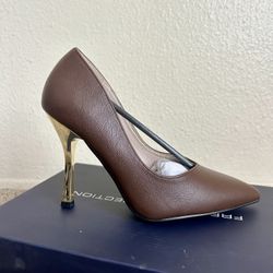 Brown/Gold Heels