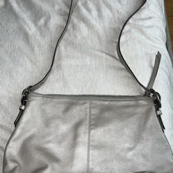 Metallic Coach Hobo Bag