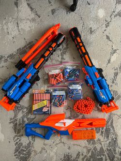 Nerf Guns and X-Shot Blaster Bundle with Darts