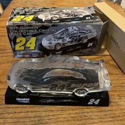 Jeff Gordon Crystal Glass Collectible Race Car Scale 1:24