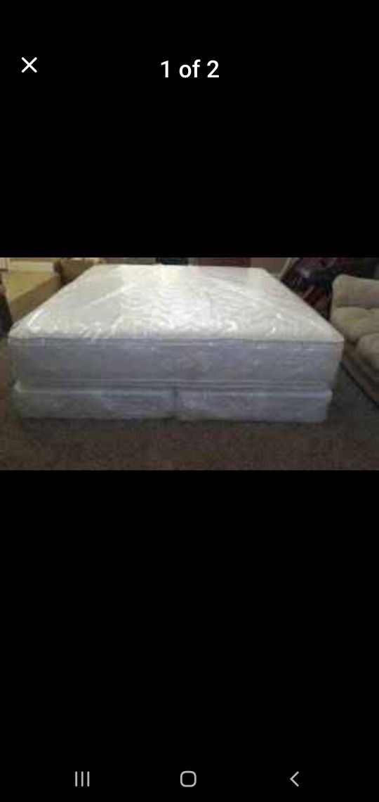 King size new thick pillow top bed can deliver 