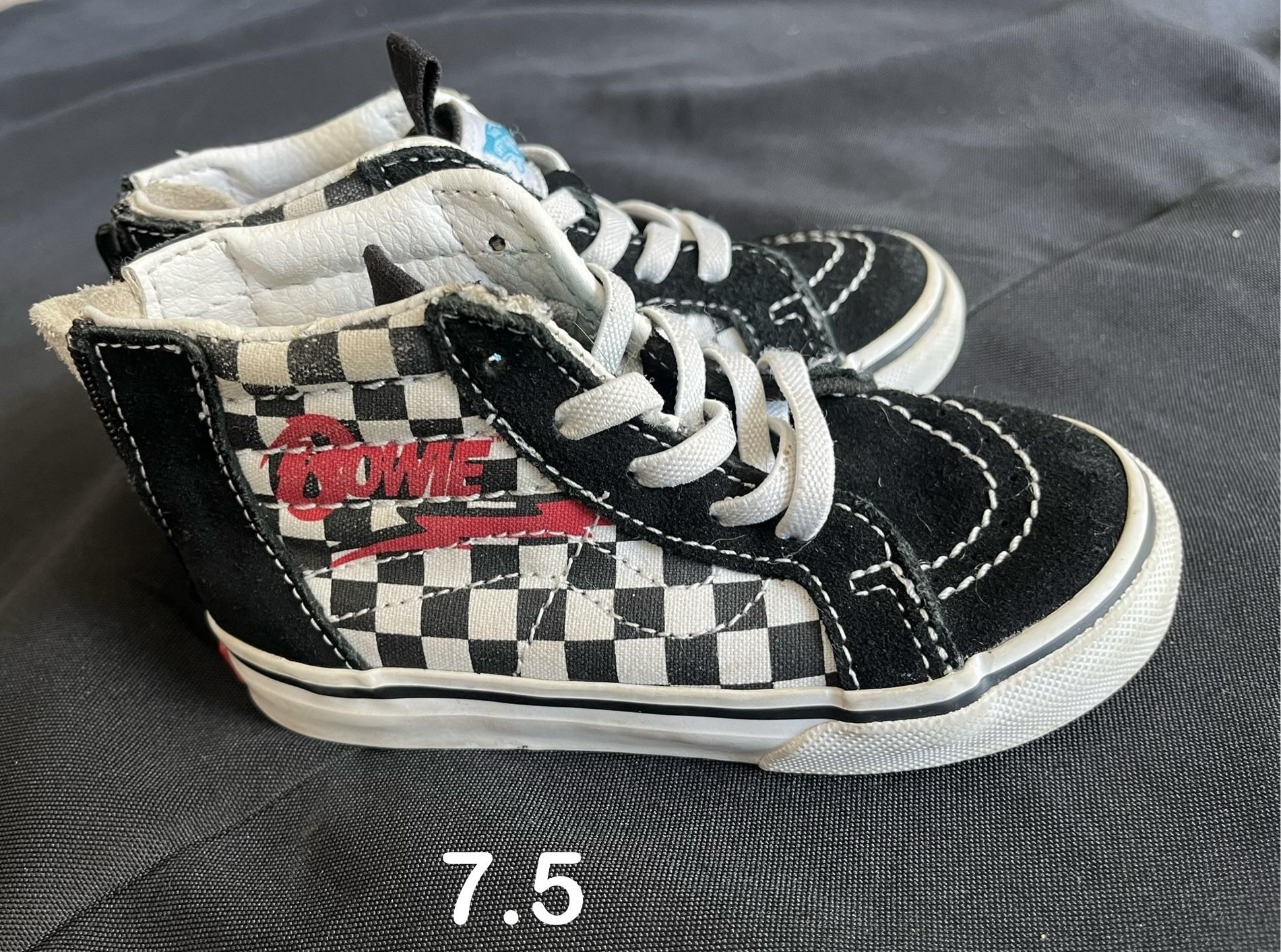 Vans David Bowie x Sk8-Hi Zip Toddler Sz 7.5