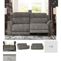 Next-Gen DuraPella Performance Fabric Dual Power Reclining Sofa