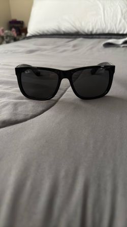 New Shiny JUSTIN Black Ray-Ban Sunglasses