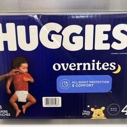 Huggies Overnites Baby Diaper 58 count Size 4