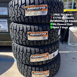 275/55R20 Arroyo R/T New Set of Tires Installed and Balanced Set de Llantas Nuevas Instaladas y Balanceadas