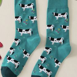 Adult Cow Print Socks One Size Fits Most 