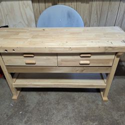Solid Maple Woodworking Bench