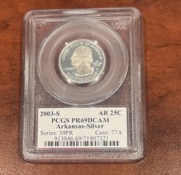 2003-S AR25C PCGS PR69DCAM Silver Proof Quarter