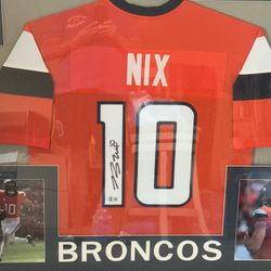 Bo Nix Signed Denver Broncos Jersey