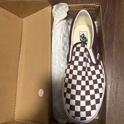 Vans Canvas Plaid Print Loafer Sneakers Men's Size: 13