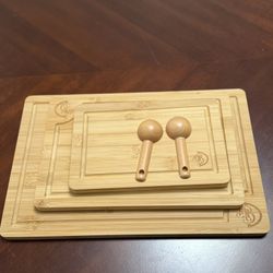 Bamboo Cutting Board Set (3 Pieces) – Kitchen, Restaurant, New