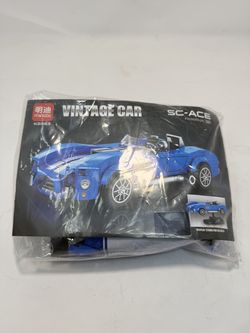 MingDi K2263 Vintage Blue Sports Car Building Set