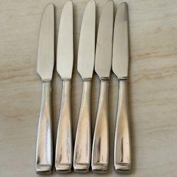 5pc Oneida USA Forte Heirloom Dinner Knives 9 1/2” Stainless