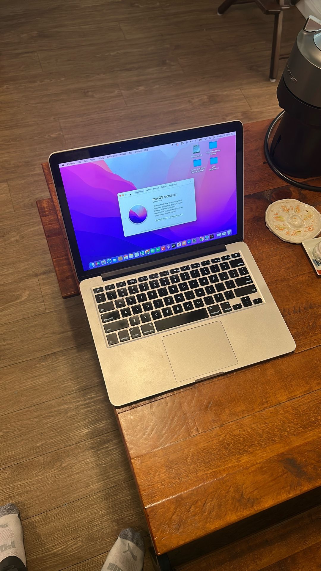 Macbook Pro Laptop (Retina 13-inch, MacOS Monterey)