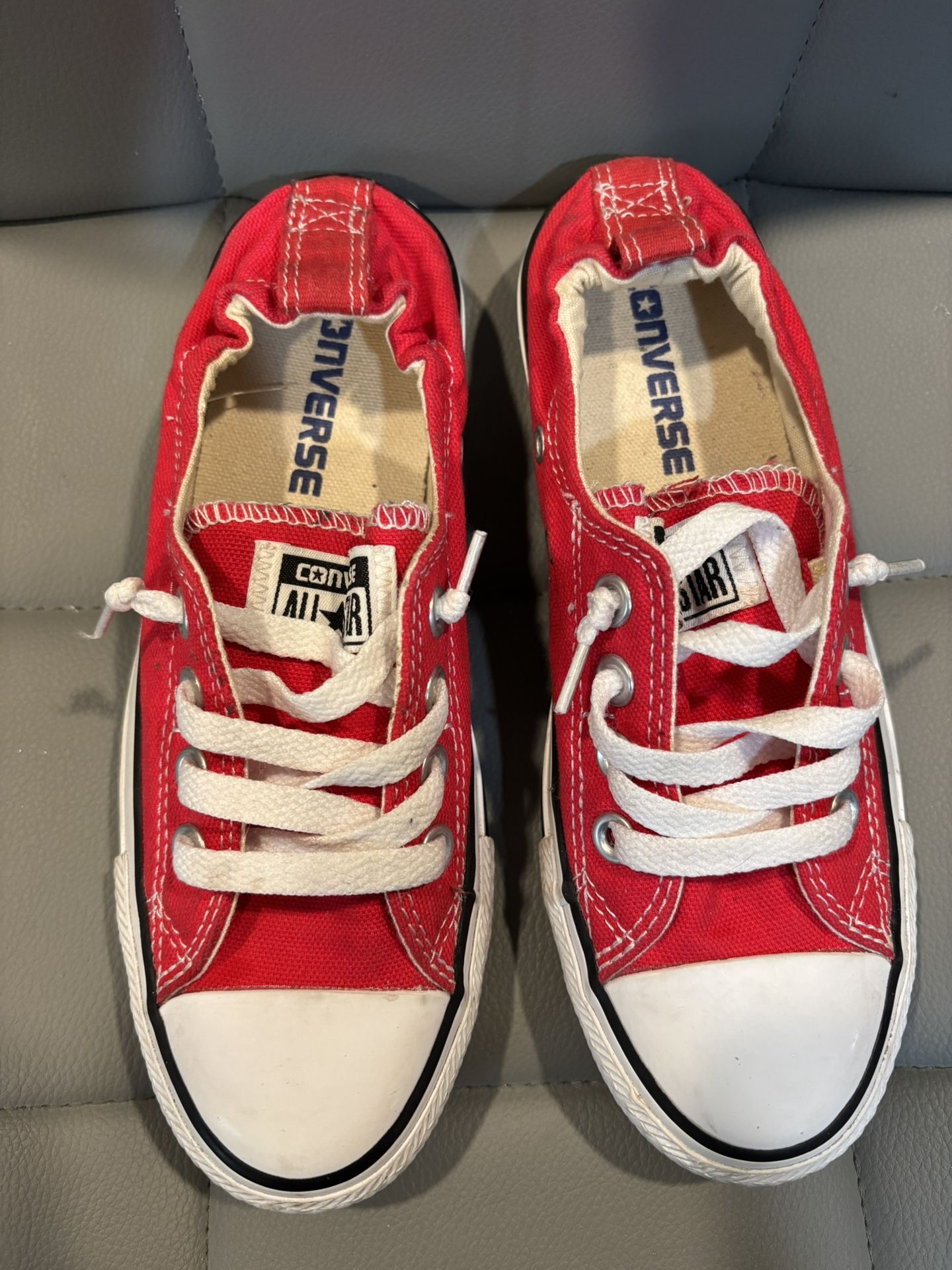 Converse Red Canvas Sneakers