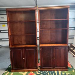 All Wood Bookshelves