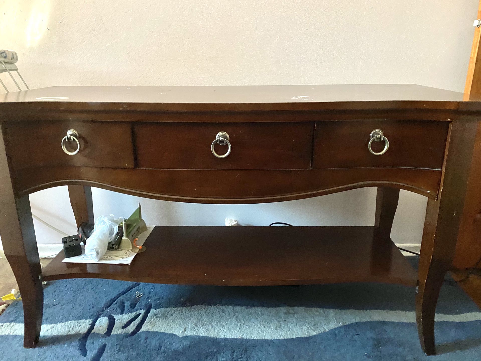 the Room Place Brown Console Table