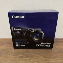 Canon PowerShot SX740 HS 4K Digital Point Shoot Compact Camera 20.3MP Black NEW. 
