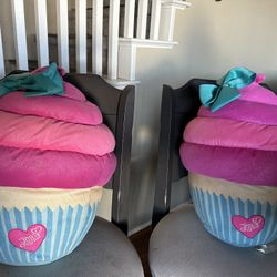 two large jojo siwa cupcakes $35 for both