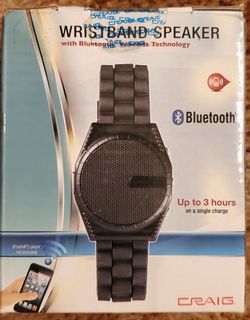 Craig Wristband Speaker With Bluetooth Wireless Technology for Smartphones