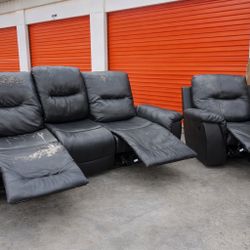 💥 Reclining Sofa Set – $150 OBO – Must Go 