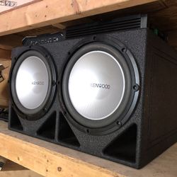 Ken wood pro speakers and box