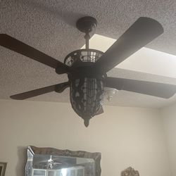 Tiffany Hanging ceiling fan