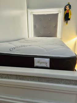 White Twin bed