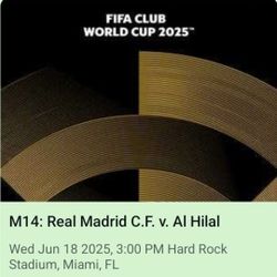 Madrid Vs AL Hilal Tickets 