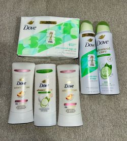 Dove deodorants and soap bars