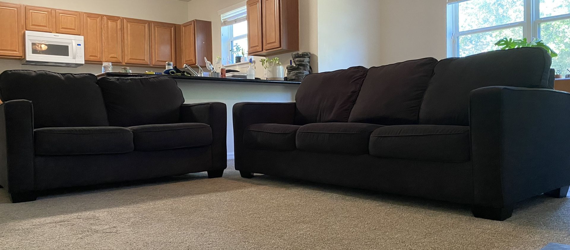Mid Century Modern Mid Century Modern Sofa and Love Seat Combo