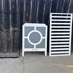 Unique White & Gray Crib