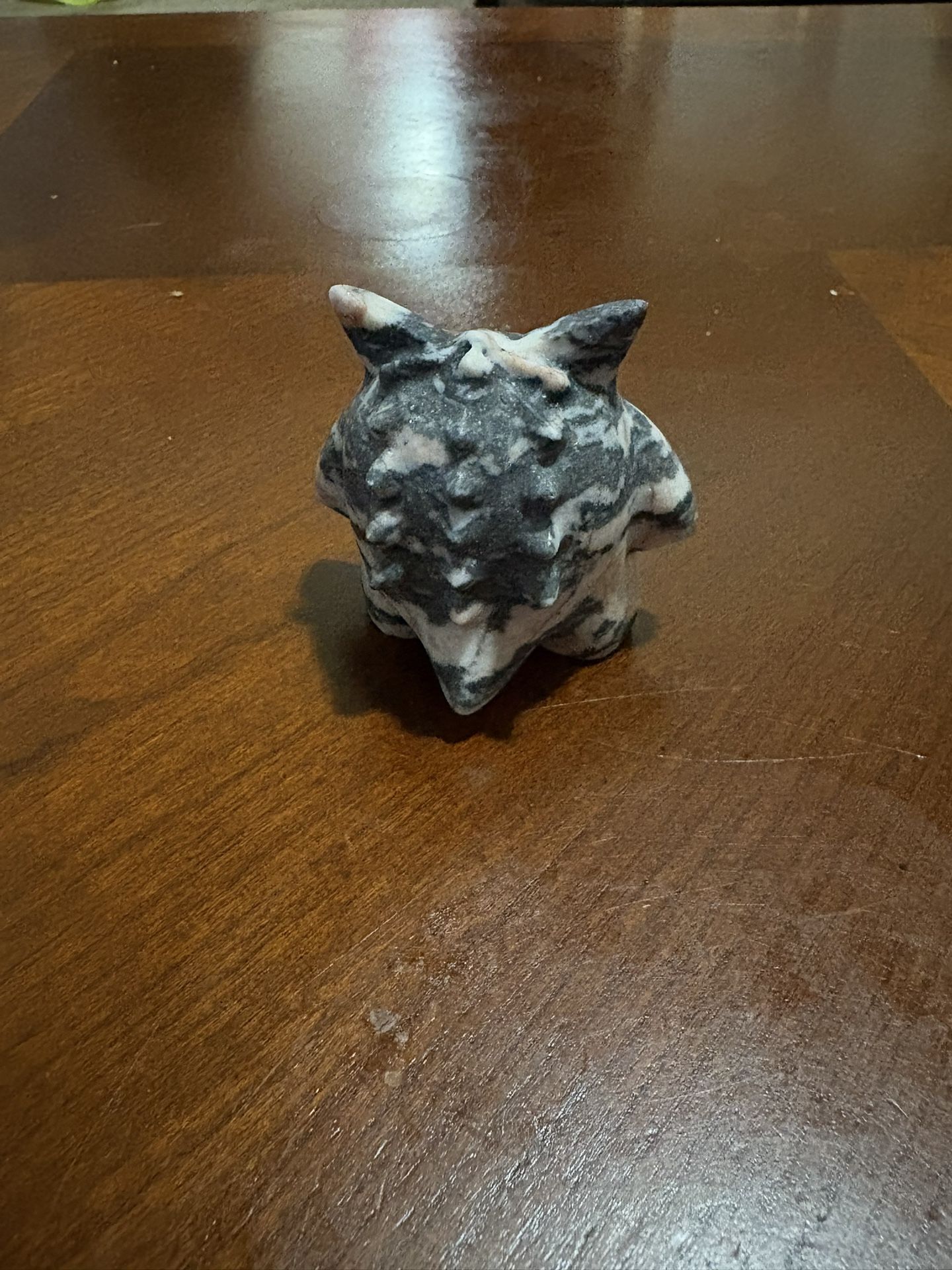 Gengar Pokémon Zebra Jasper Stone Carving 