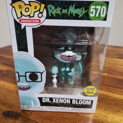 FUNKO Rick and Morty Pop! Vinyl Figure Dr. Xenon Bloom [570] GLOW IN THE DARK