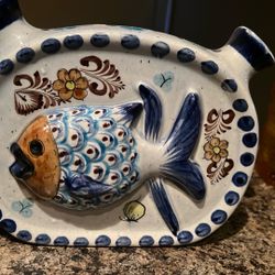 Talavera  Fish 🐠 Pottery Vase 