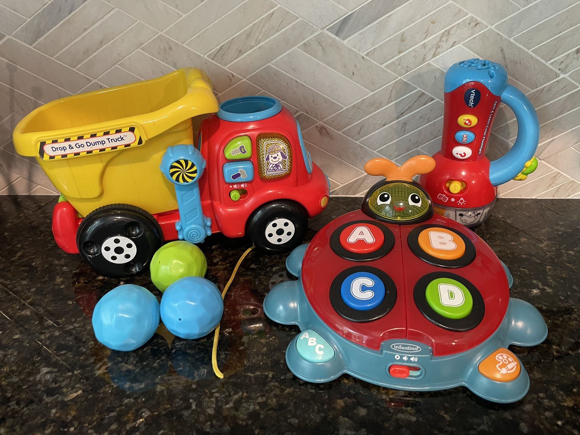 Interactive Toddler Toy Lot of 3 - VTech and Infantino