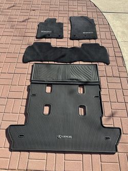 2018 Lexus LX570 OEM Floor Mats + Cargo Liners (Full Set – Carpet & All-Weather)