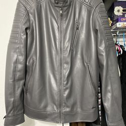 Guess Brand New Leather Jacket Men’s 